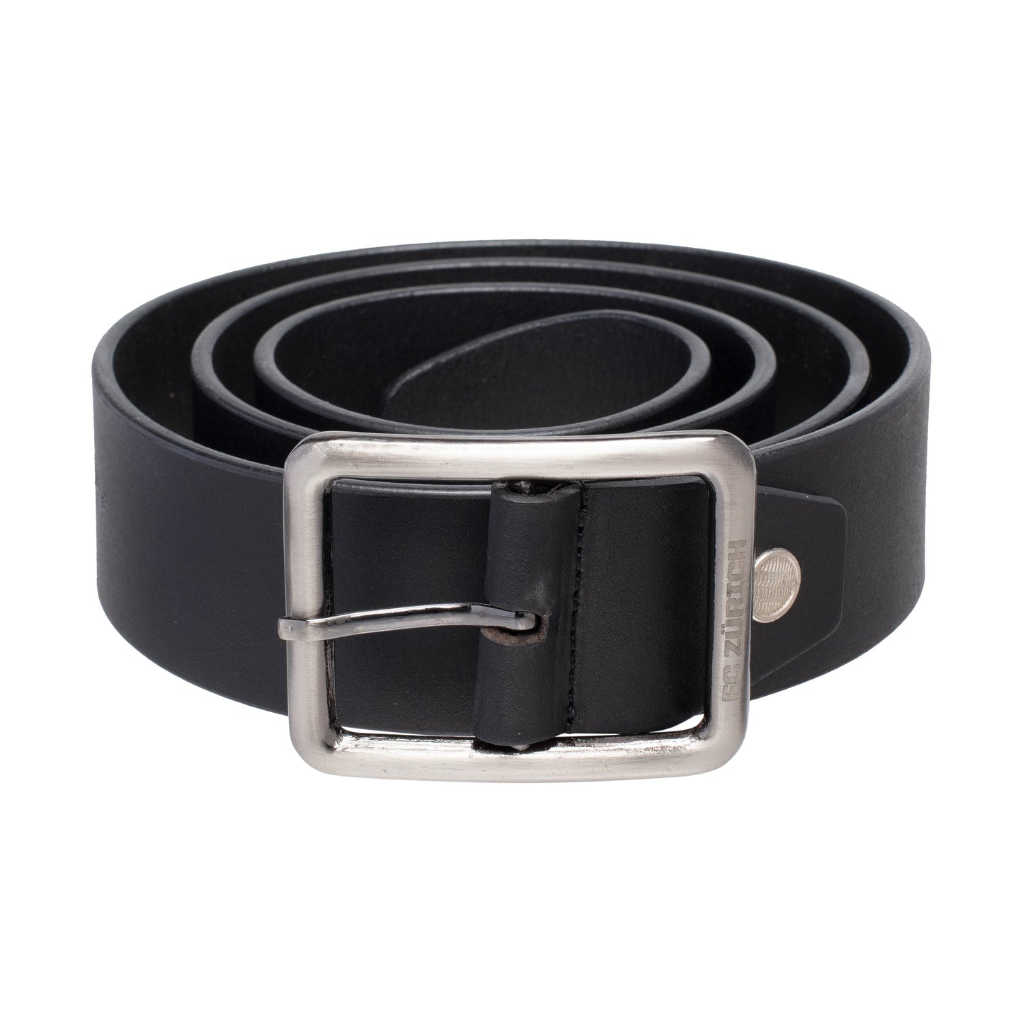 Gürtel Leder FC Zürich schwarz/silber