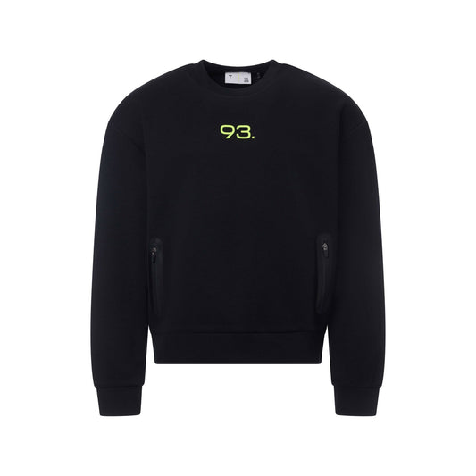93. Sweater Piqué Noir