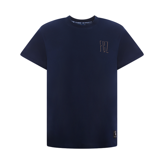 T-SHIRT FCZ SHADOW LETTERS NAVY