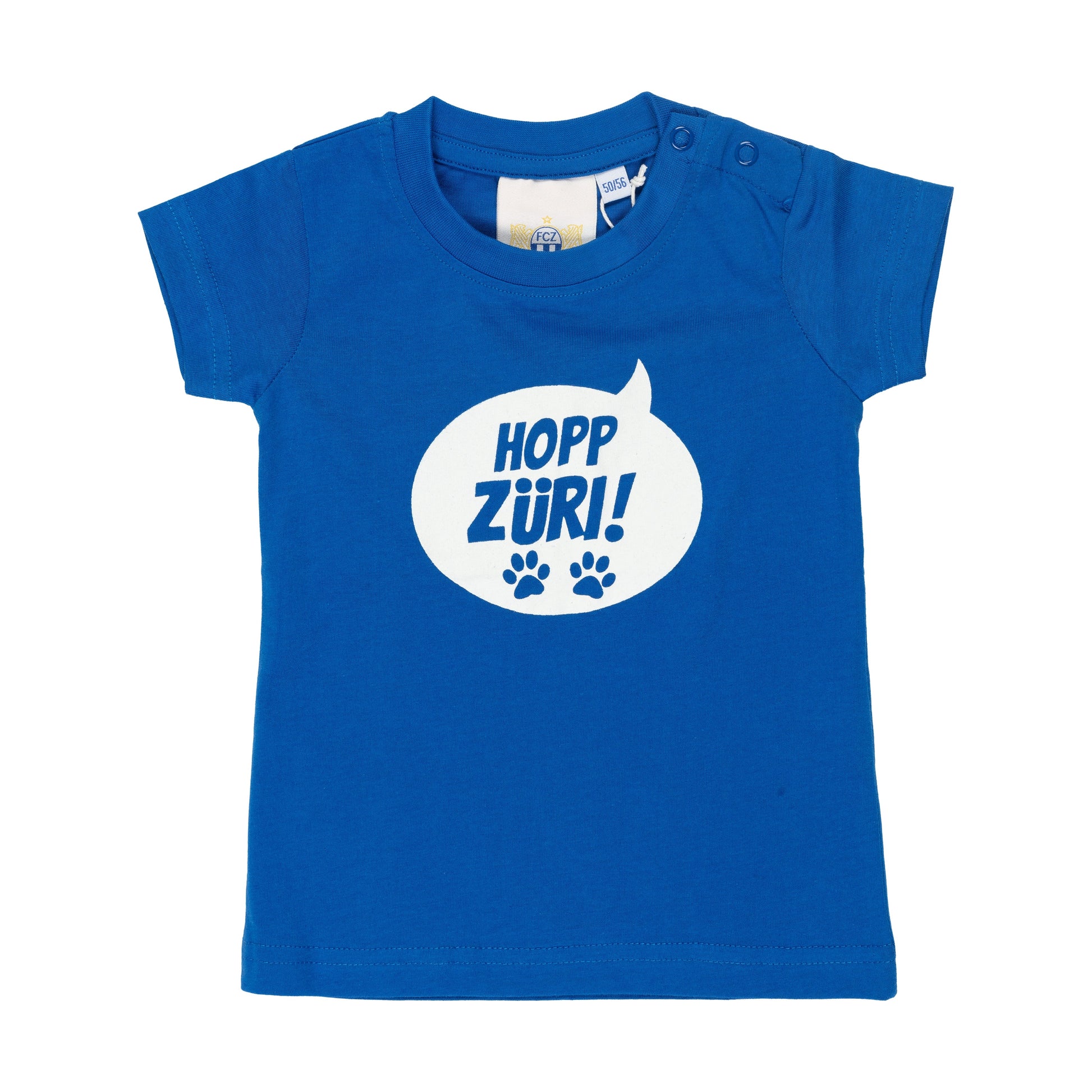 Shirt Hopp Züri blau/weiss Baby&Kind
