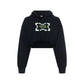 93. WMNS Cropped Hoodie Noir