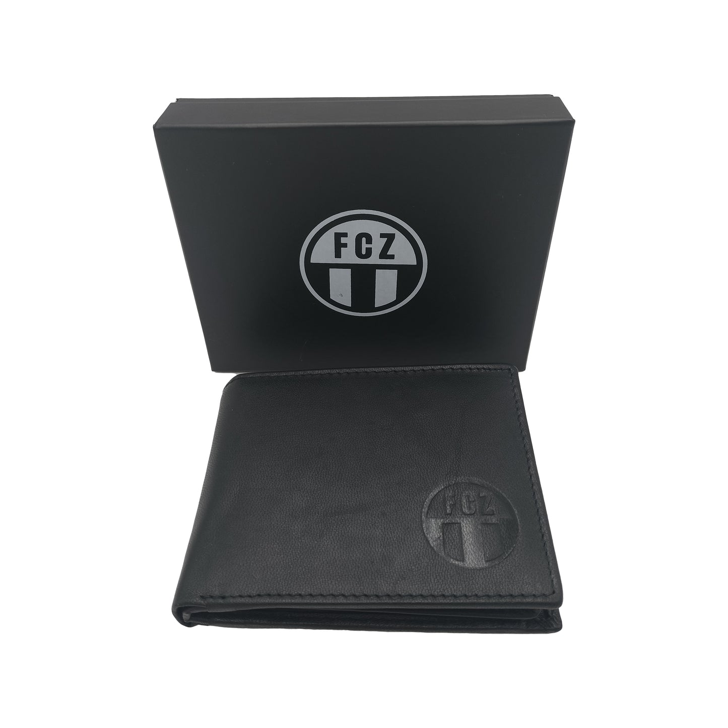 Portemonnaie Leder schwarz