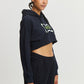 93. WMNS Cropped Hoodie Noir