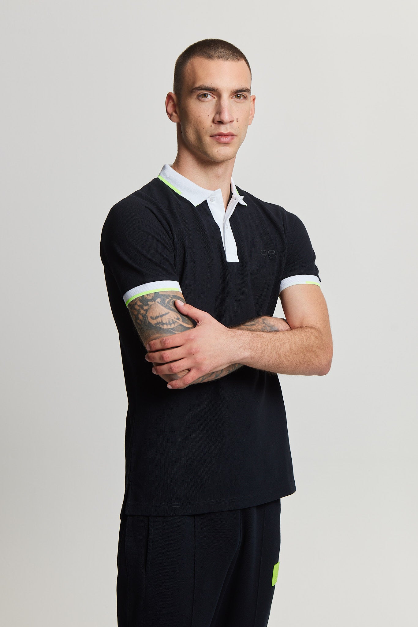 93. Polo Piqué Noir