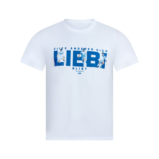 T-Shirt FCZ Liebi weiss