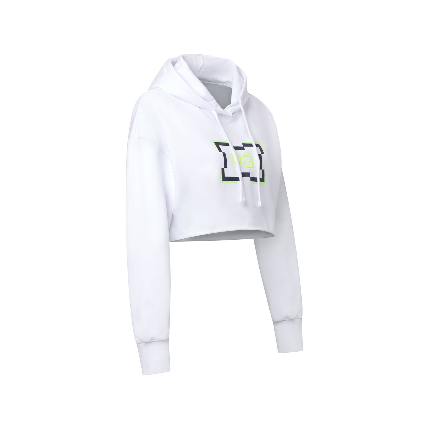 93. WMNS Cropped Hoodie Blanc