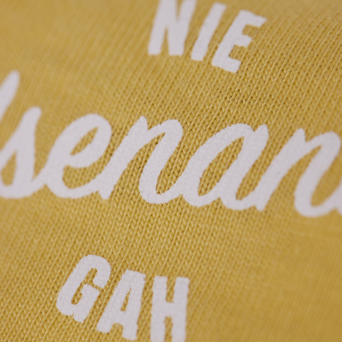 T-Shirt Nie Usenand Gah Gelb