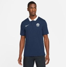 Nike Poloshirt dunkelblau/weiss