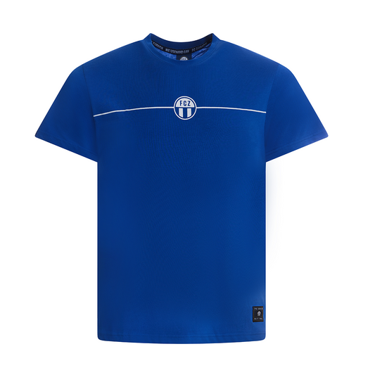T-SHIRT FCZ SINGLE STRIPE BREAST BLUE