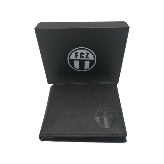 Portemonnaie Leder schwarz