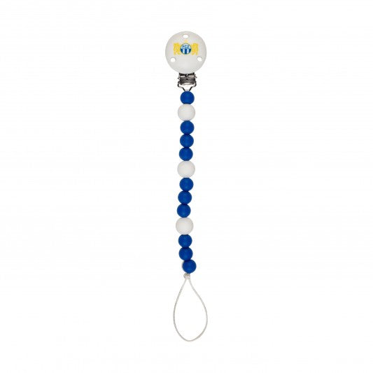 Nuggikette Silikon dunkelblau/weiss